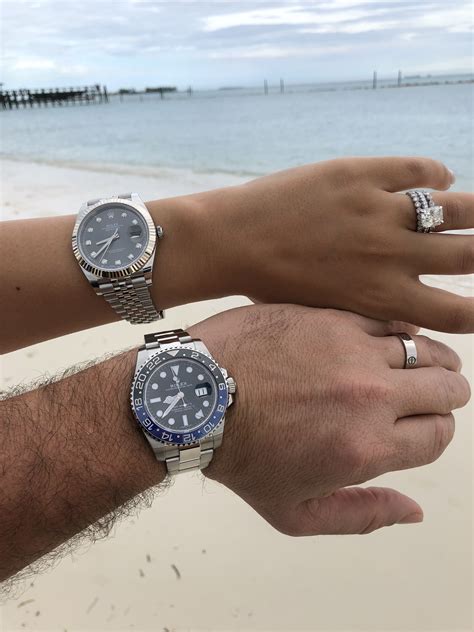 couple watch set rolex|his and her rolex set.